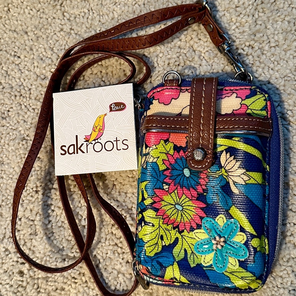 Sakroots Colorful Floral Print Bag